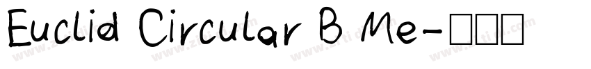 Euclid Circular B Me字体转换